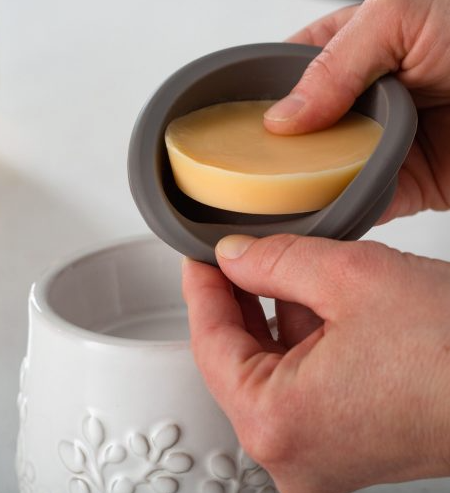Wax Warmer w/Flip Dish, Mint Leaf
