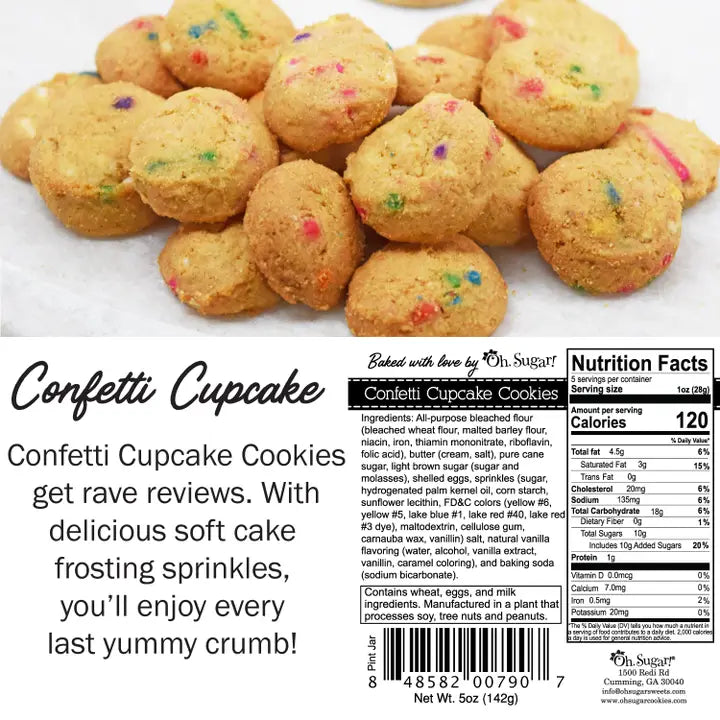 Cookie Jar-Confetti Cupcake