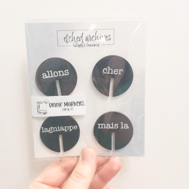 Cajun French Drink Markers