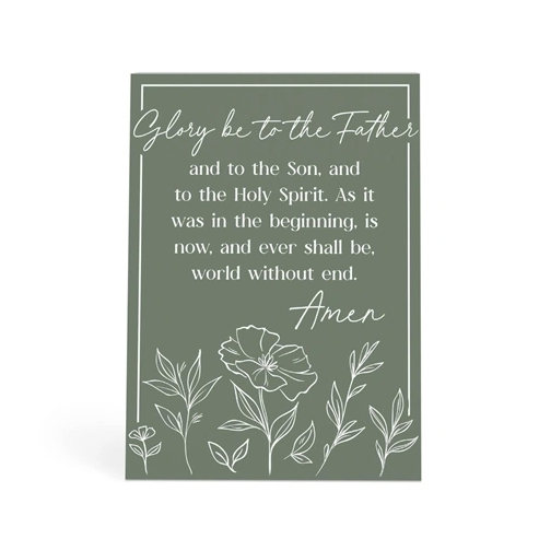 Glory Be Prayer Desk Sign