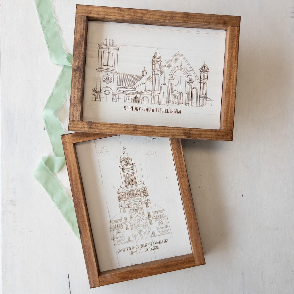 Little Churches, Medium Cathedral {framed}