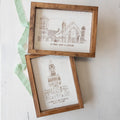 Little Churches, Medium Cathedral {framed}