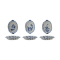 7"L x 5"W Hand-Painted Stoneware Baker with Handles, 3 Styles (Each One Will Vary)