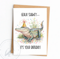 Party Gator Birthday Greeting Card