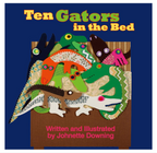 Ten Gators In Bed Board Book