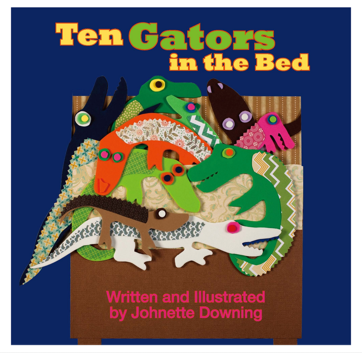 Ten Gators In Bed Board Book