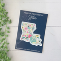 Bright Floral Louisiana Sticker