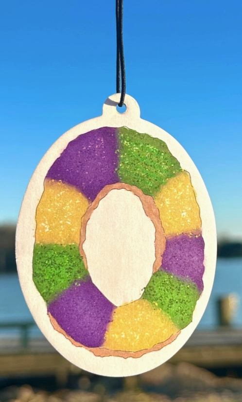 King Cake Car Freshie