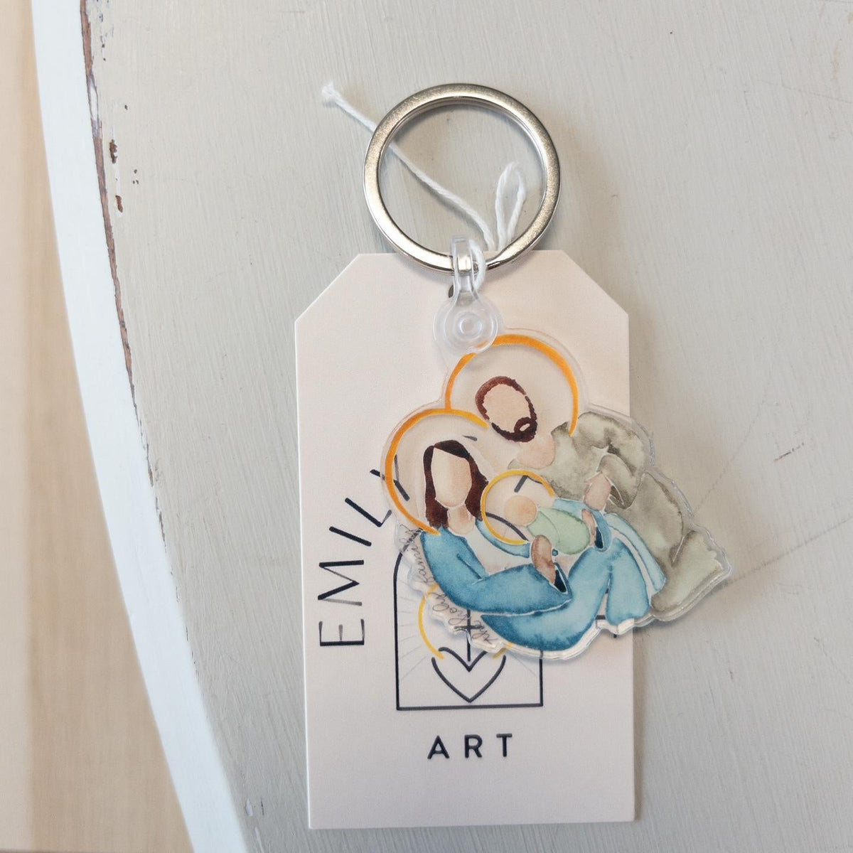 Holy Family Keychain {new}