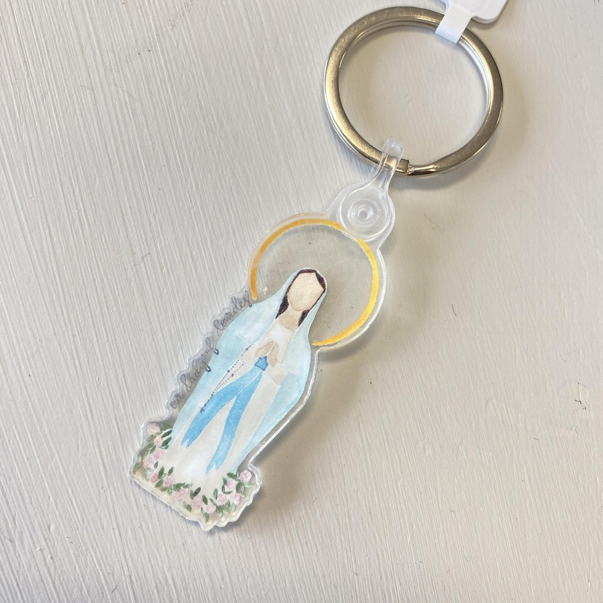 Our Lady of Lourdes Keychain
