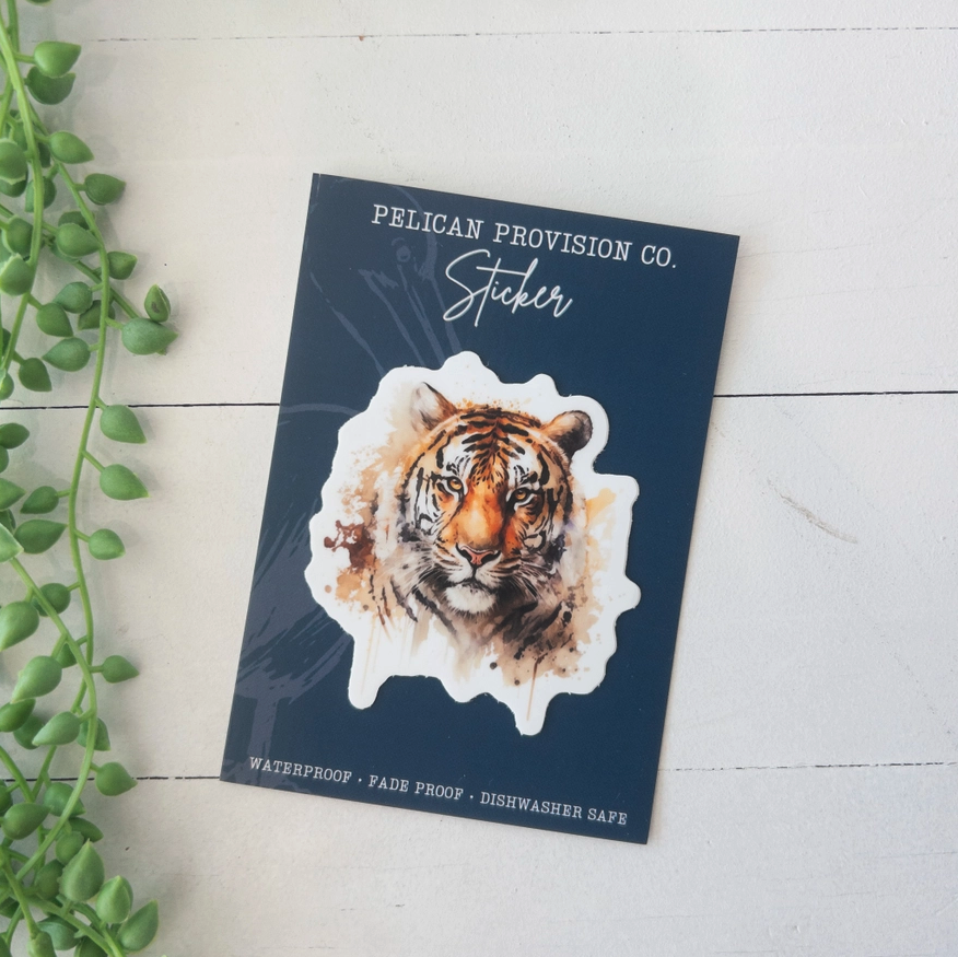Tiger Watercolor Sticker