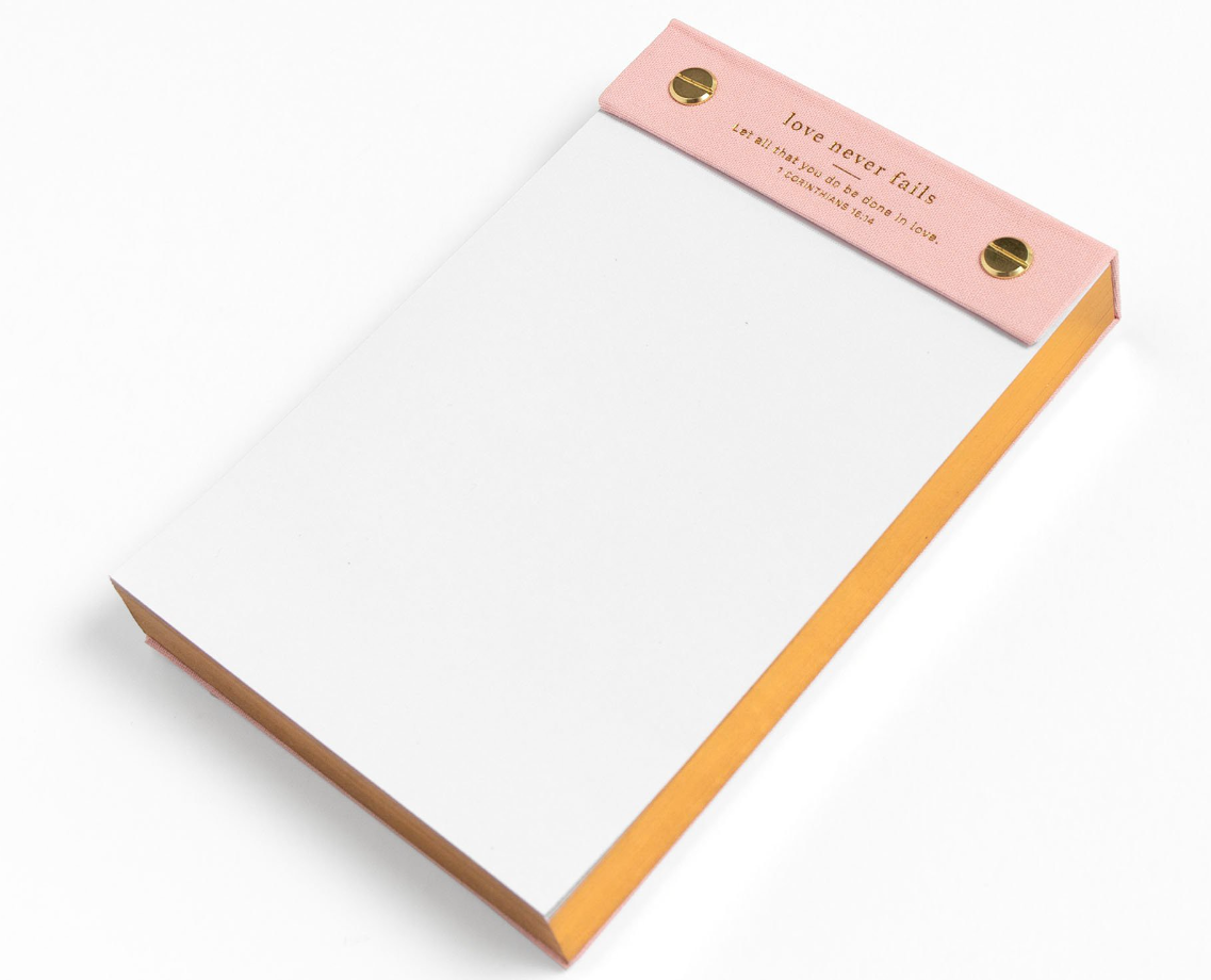 Love Never Fails Notepad