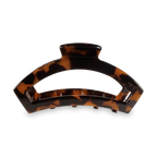Open Hair Clip Medium Tortoise