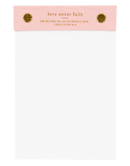 Love Never Fails Notepad