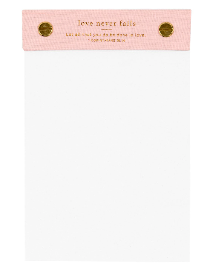 Love Never Fails Notepad